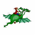 Three-Headed Dragon with Rider
