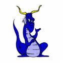 Unhappy Dragon Blue