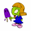 Alien Girl with Popsicle