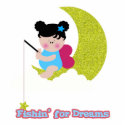 fish for dreams cute lil baby fairy on moon cloud