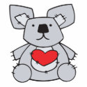 valentine heart koala bear