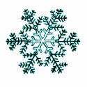Christmas Ornament Snowflake 2 Cyan