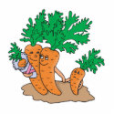 cute carrot cartoon family