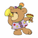 cute party teddy bear with noise makers