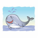happy splashing whale