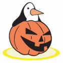 penguin in pumpkin