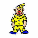 Clown in yellow
