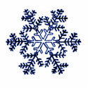 Christmas Ornament Snowflake 2 Blue