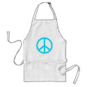 Teal peace sign