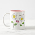 Smiling Daisies and Butterflies | Custom Gift Mug