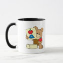 cute school teddy bear A is for Apple