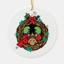 christmas moose wreath design