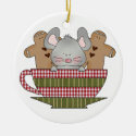 christmas mouse and gingerbread cup