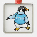 penguin in sweater
