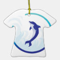 dolphin splash circle design