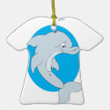 happy cartoon dolphin