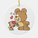 cute puppy love valentine teddy bear design