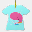 funny hula pink whale