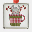candy cane mouse in cup