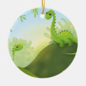 cute little dinosaur land scene