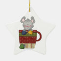 christmas lights mouse in cup
