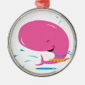 funny hula pink whale