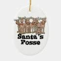 Santa posse reindeer