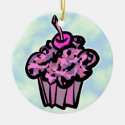 pinks and purples camouflage cupcake