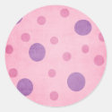 purple polka dots on pink