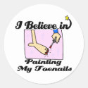 i believe in painting my toenails