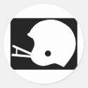 Black Football Helmet Logo