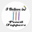 i believe in pencil toppers