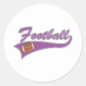 Purple football logo