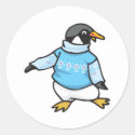 penguin in sweater