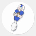 blue football spoon