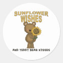 Sunflower Wishes Teddy Bear Kisses