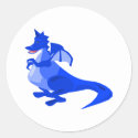 Blue Fantasy Cute Dragon