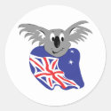 australian flag koala bear design