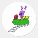 Fun & Scared Alien on Coaster