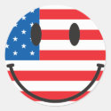 USA Flag Smiley Happy Face