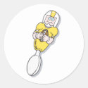 yellow football spoon