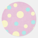 pastel summer polka dot pattern