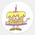 happy silly birthday cake cartoon