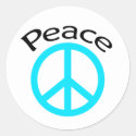 Teal peace & word