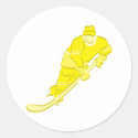 Yellow Hockey Player