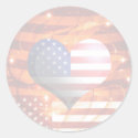 american pride heart design light