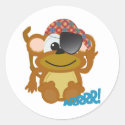 Cute Goofkins monkey pirate