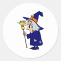 Cute old Witch with Broom