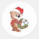 Christmas Bear with Wreath