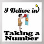 i believe in taking a number